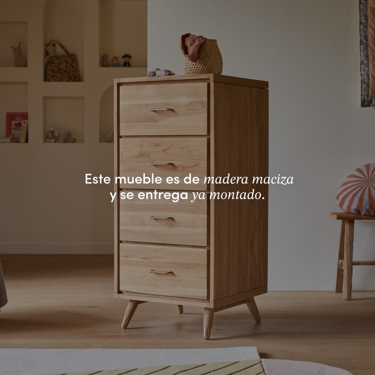 Kort - Chifonier infantil de teca maciza