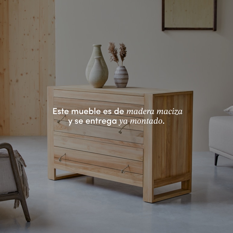 Minimalys - Cómoda de teca maciza