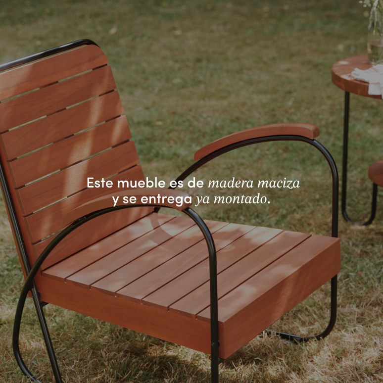 Key Wood - Sillón de jardín de acacia maciza