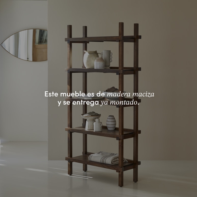 Arko - Biblioteca alta de mango macizo