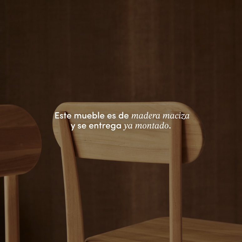 Abel - Silla de teca maciza