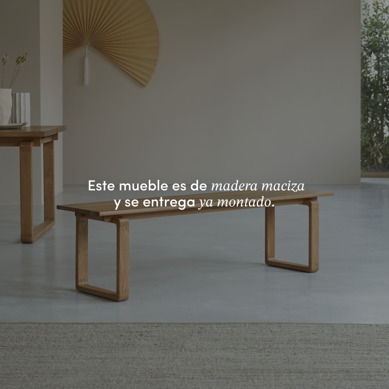 Sybille - Banco de roble macizo