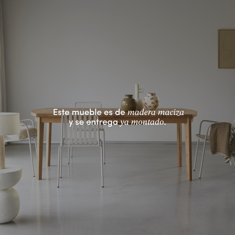 Maia - Mesa extensible de roble macizo para 6-12 personas