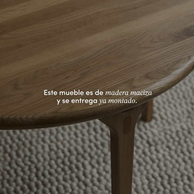Clara - Mesa de centro de roble macizo