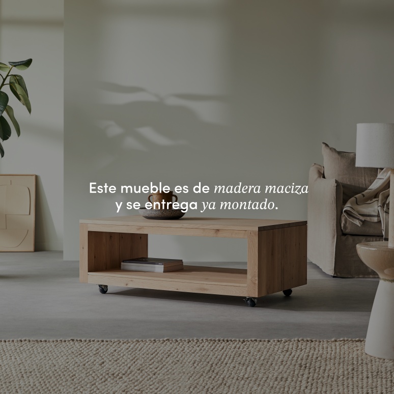 Anoa - Mesa de centro rectangular de roble macizo