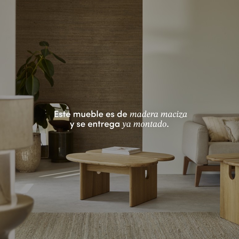 Sophia - Mesa de centro de roble macizo