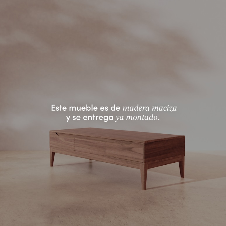 Gabrielle - Mesa de centro de madera maciza de mango Gabrielle