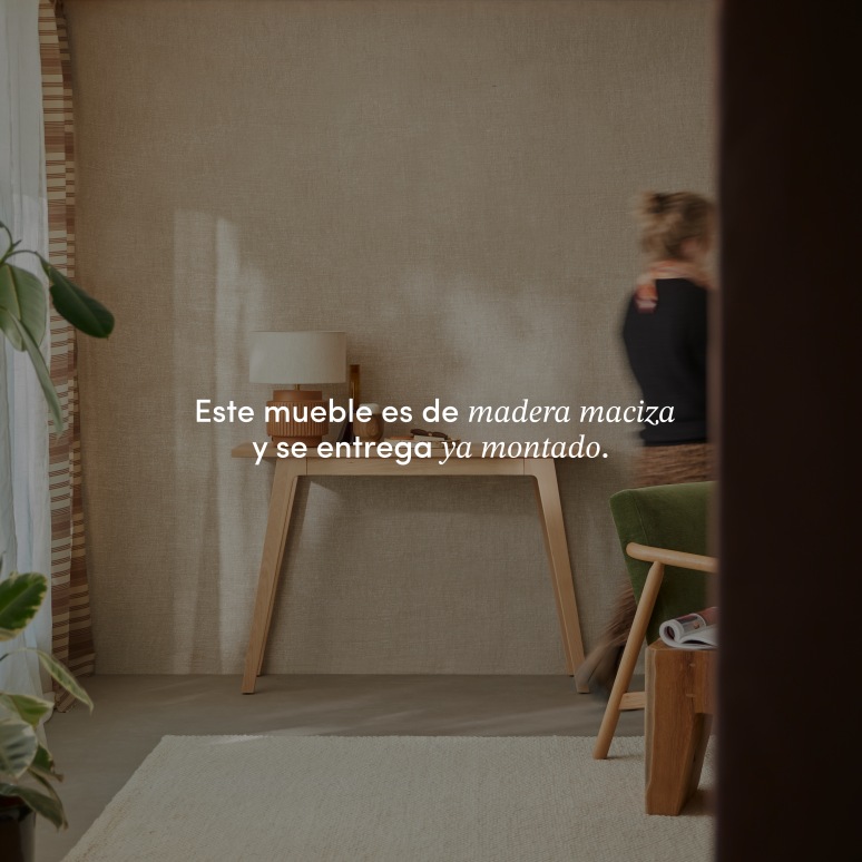 Esmée - Consola de entrada de roble macizo