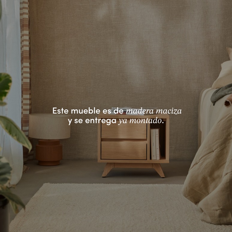 Esmée - Mesilla de noche de roble macizo