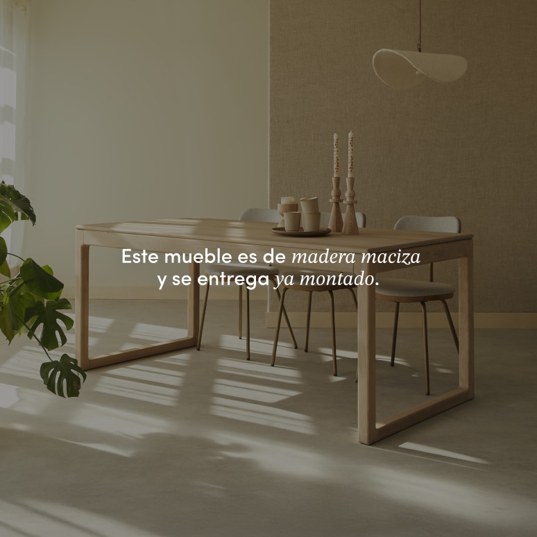 Arto - Mesa extensible de roble macizo 6-12 personas.