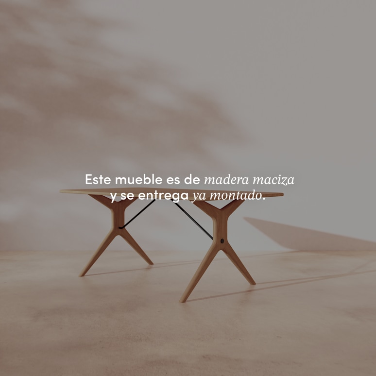 Martin - Mesa extensible de roble macizo 6-12 personas