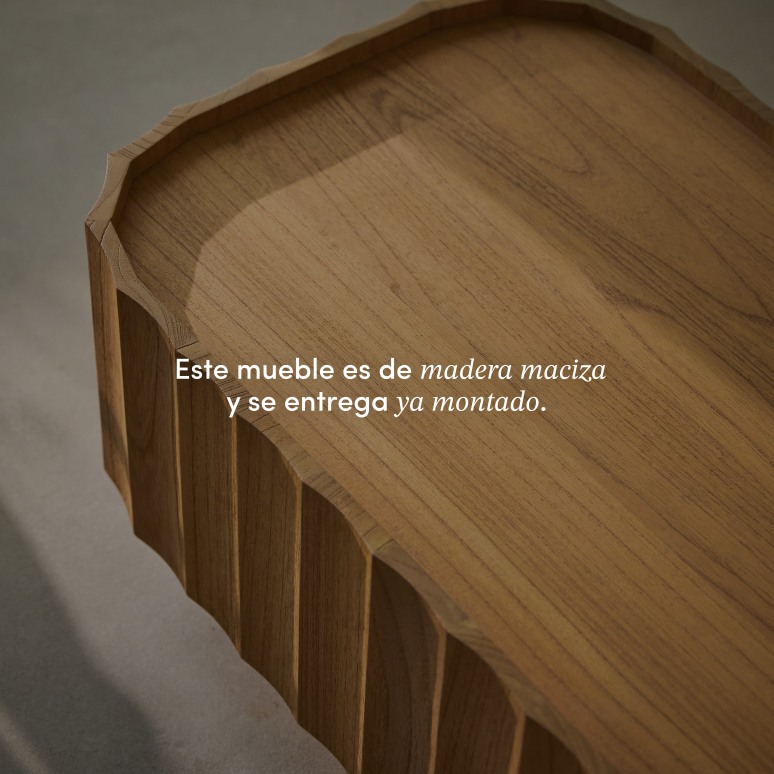 Andréa - Mesa de centro de madera maciza de mindi