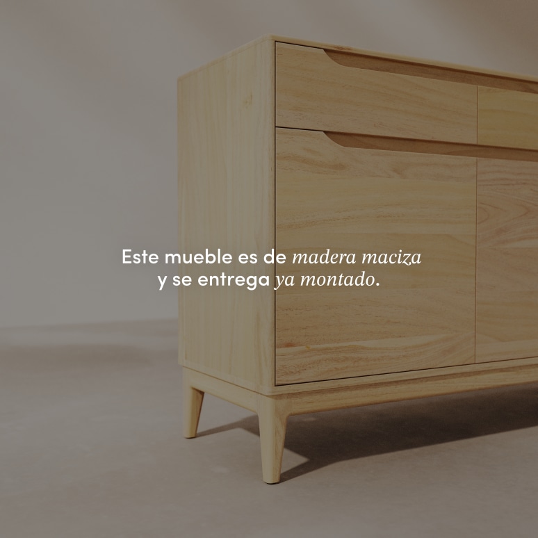 Gabrielle - Aparador de mango macizo claro 150 cm