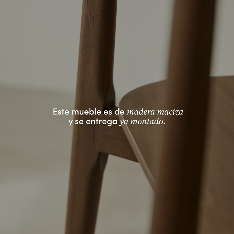 Jonàk - Silla de caoba maciza brown