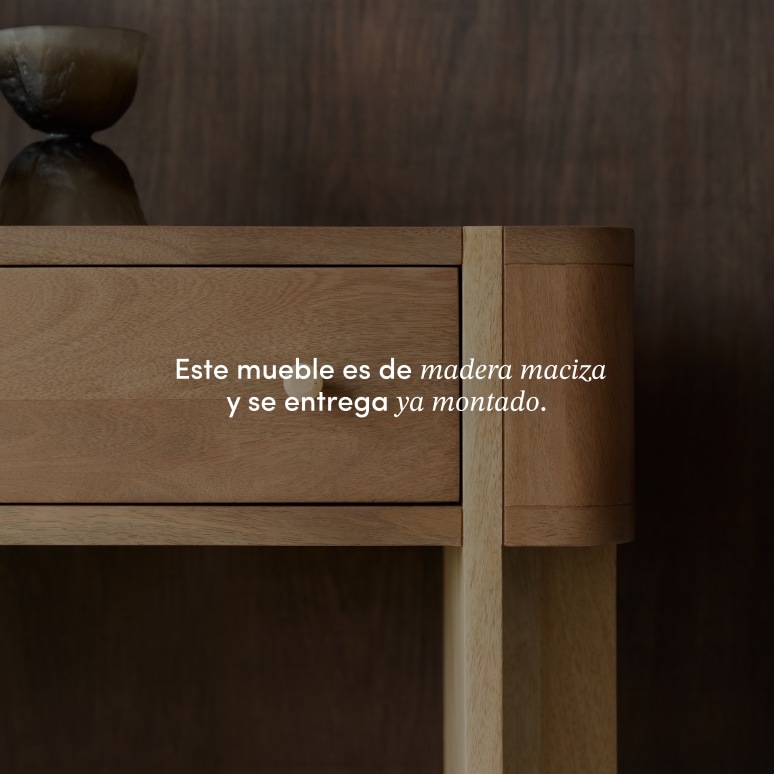 Gaya - Consola de madera de mango macizo
