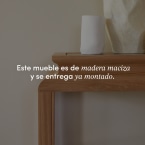 Achille - Consola de teca maciza de 100 cm