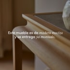 Achille - Consola de teca maciza de 120 cm