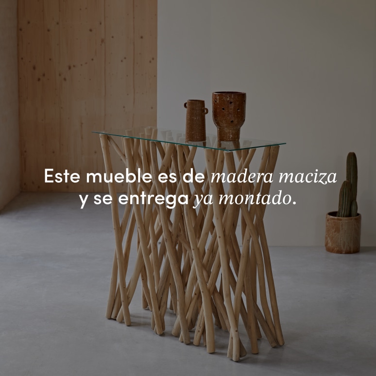 River - Consola de teca maciza