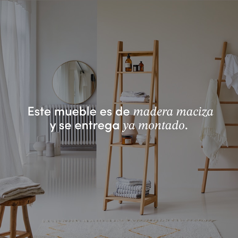 Bahya - Estantería de teca maciza