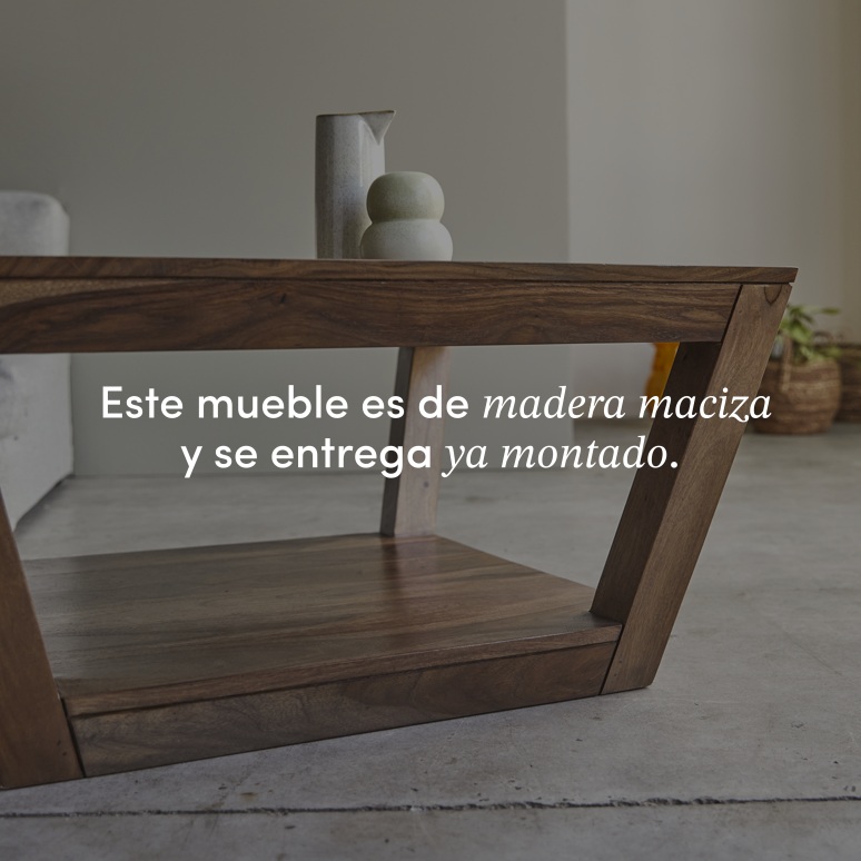 Villa - Mesa de centro de palisandro macizo