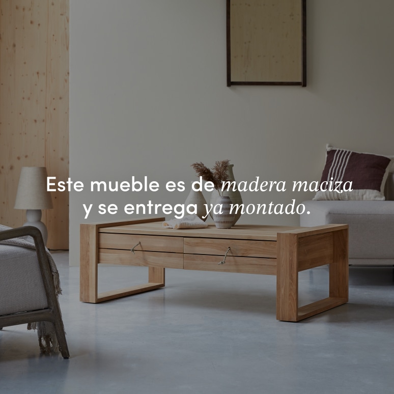 Minimalys - Mesa de centro de teca maciza