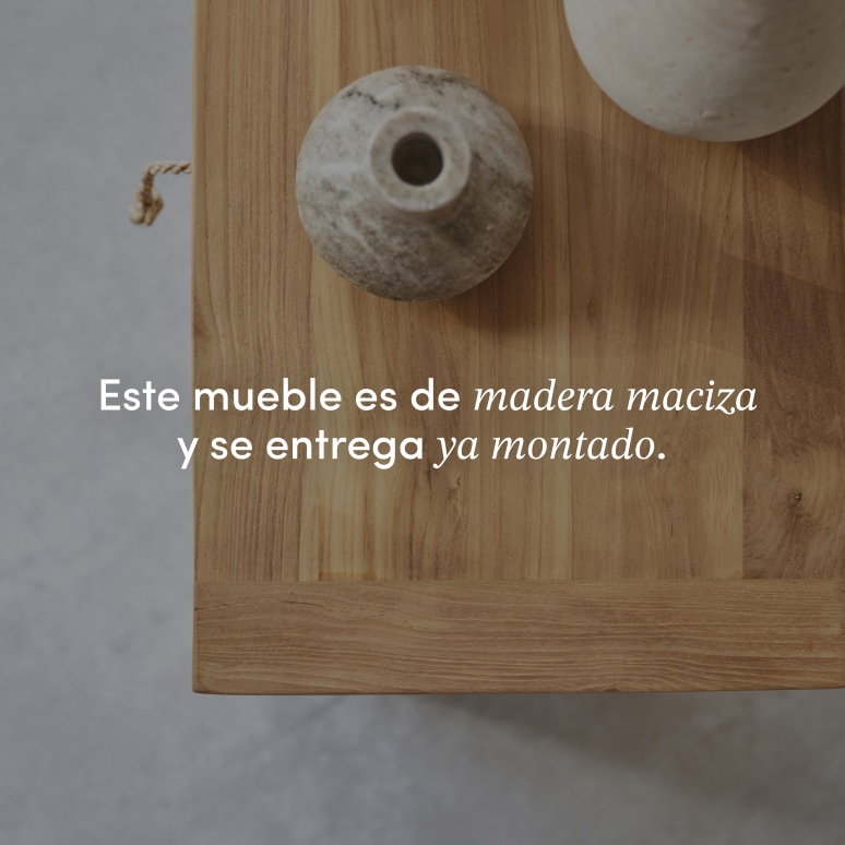 Minimalys - Mesita de noche de teca maciza