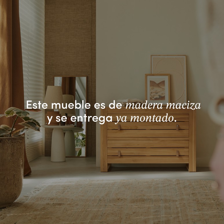 Minimalys - Cómoda infantil de teca maciza