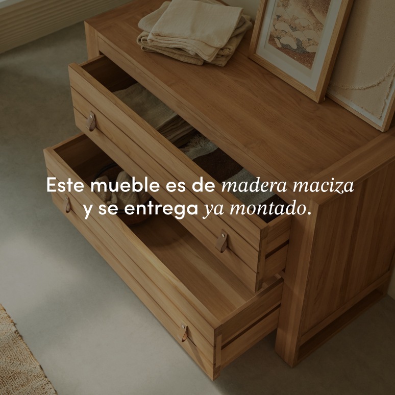 Minimalys - Cómoda de teca maciza