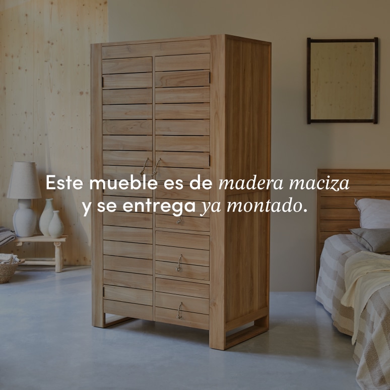 Minimalys - Armario ropero de teca maciza