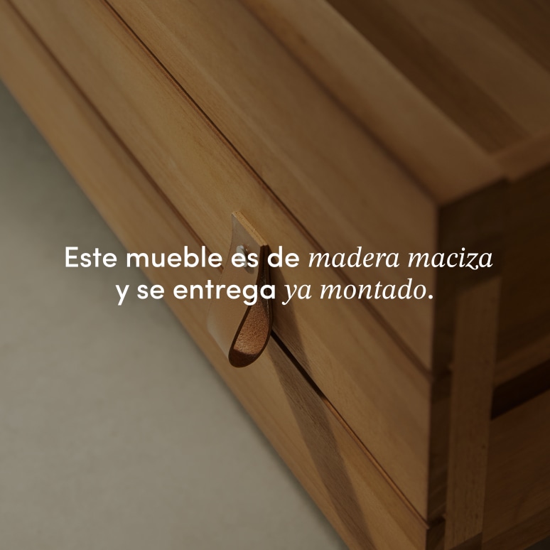 Minimalys - Armario ropero de entrada de teca maciza