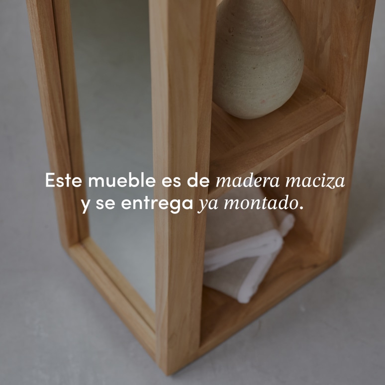 Twig - Columna oblicua de teca maciza