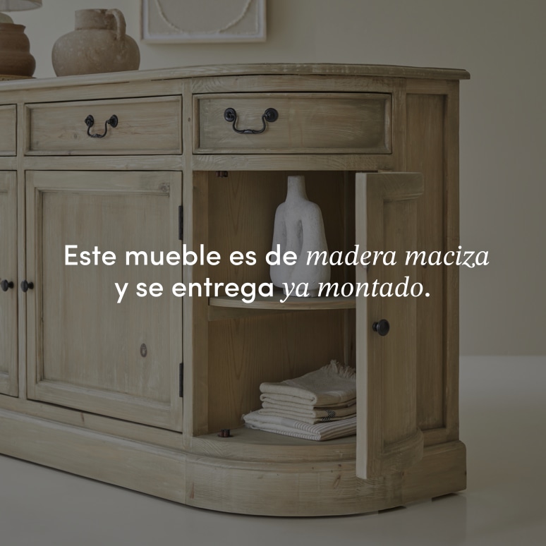 Celeste - Aparador de pino de 180 cm