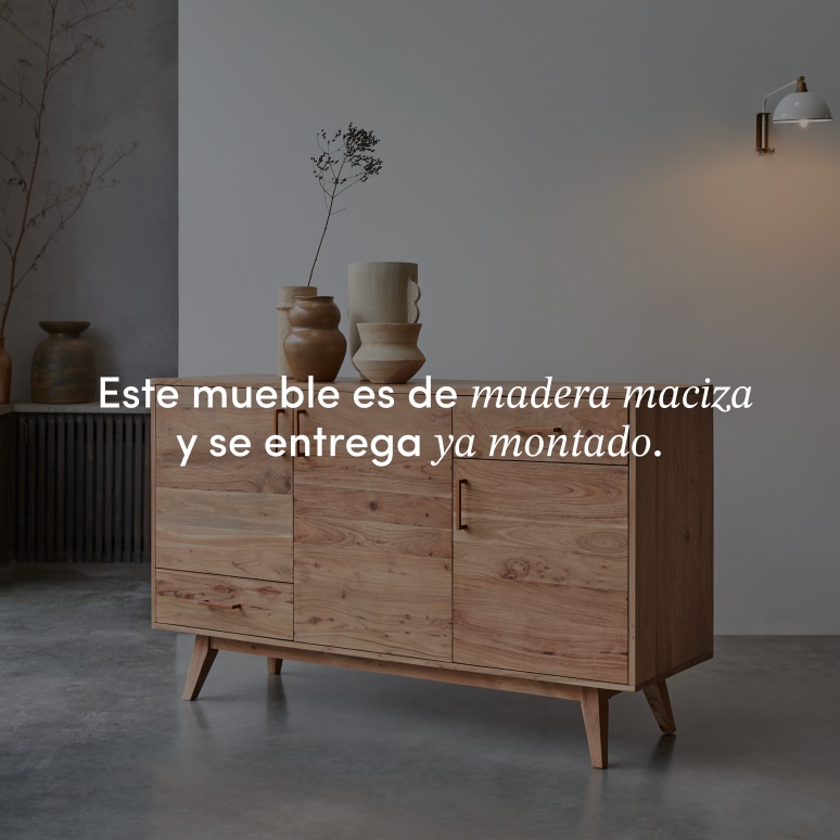 Oslo - Aparador de acacia maciza de 150 cm