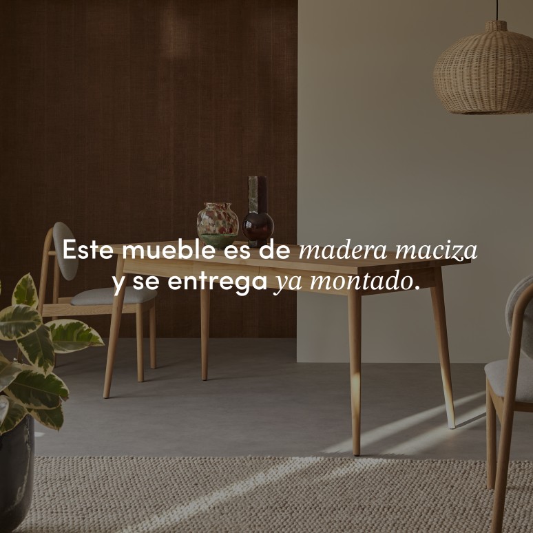 Jonàk - Mesa de teca maciza para 6/8 personas