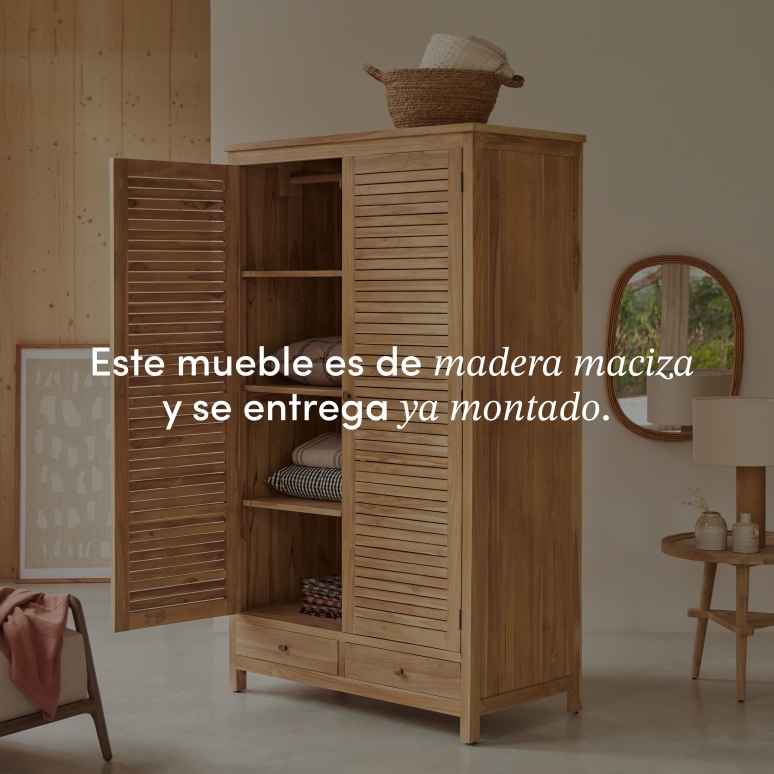 Suzette - Armario de teca maciza