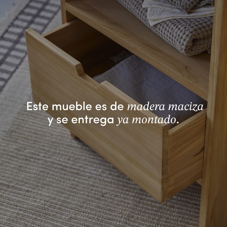 Kwarto - Mueble para lavabo de teca maciza de 60 cm