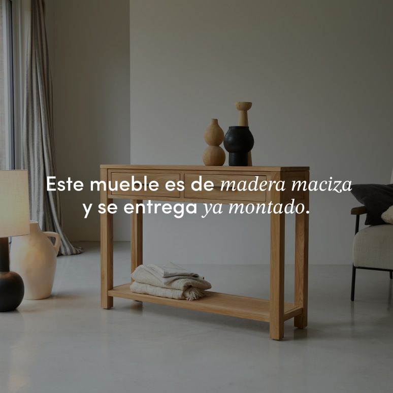 Maë - Consola de teca maciza