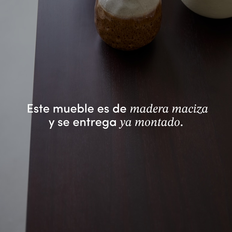 Frida - Aparador de caoba maciza de 205 cm