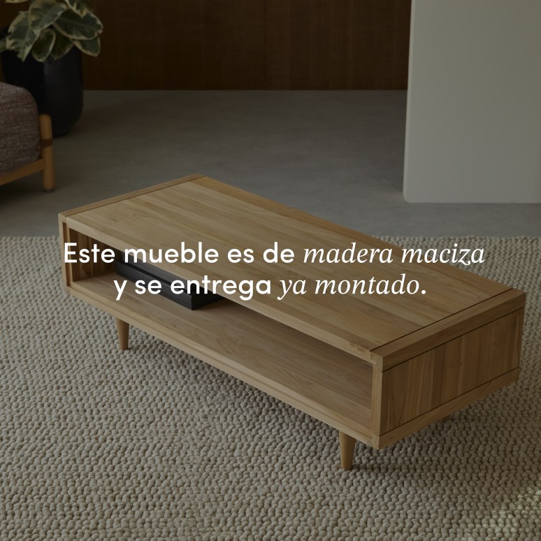 Jonàk - Mesa de centro de teca maciza