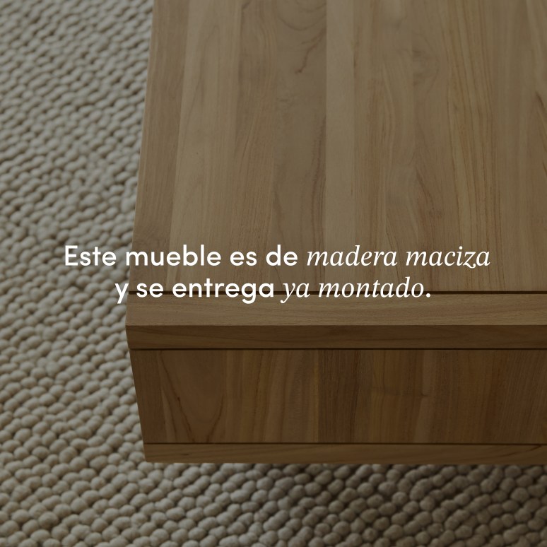 Jonàk - Mesa de centro de teca maciza