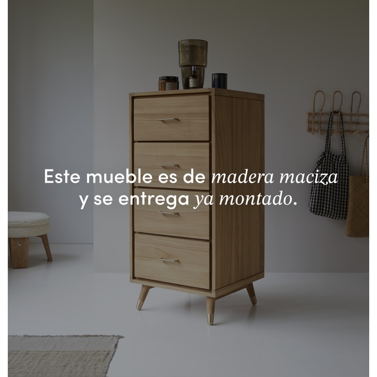 Kort - Cómoda de teca maciza