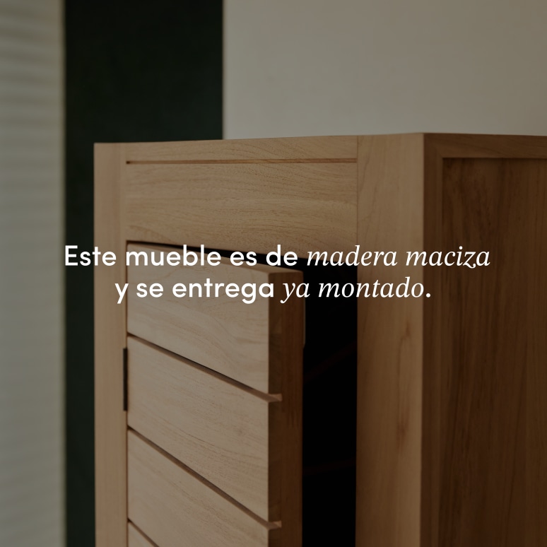 Minimalys - Armario simple de teca maciza