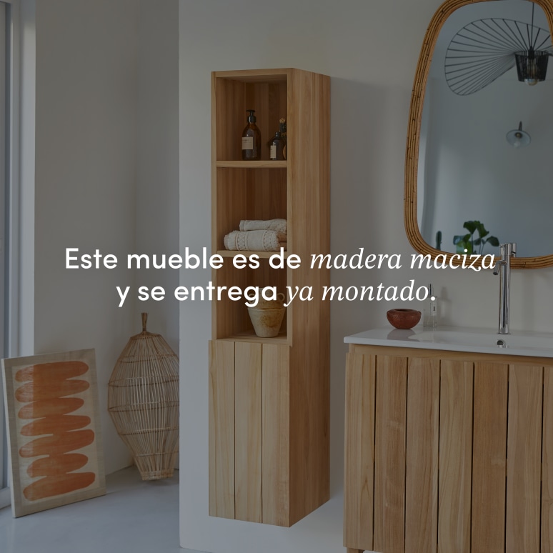 Jill - Columna de teca maciza