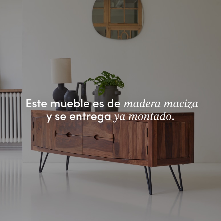 Bonnie - Mueble para TV de palisandro macizo de 180 cm