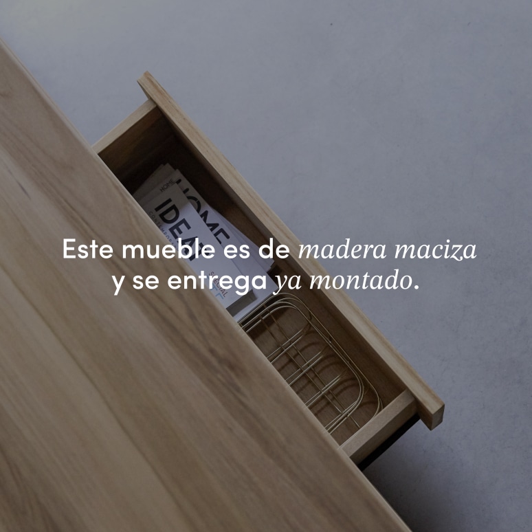 Anoa - Mueble para TV de teca maciza de 180 cm