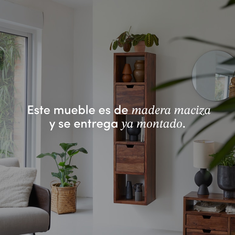 Kwarto - Estantería de pared de palisandro macizo 