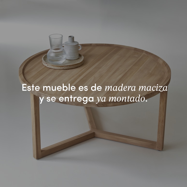 Ana - Mesa de centro de teca maciza