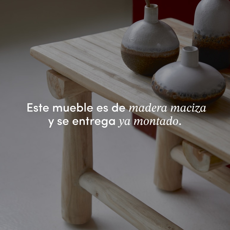 Kilim - Banco decorativo de teca maciza