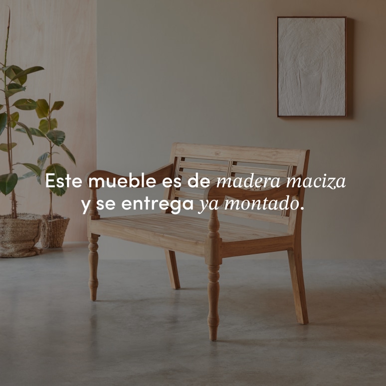 Marceau - Banco de teca maciza