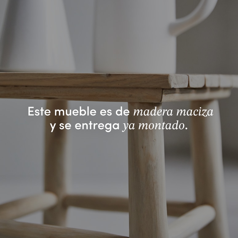 Kilim - Mesa auxiliar de teca maciza